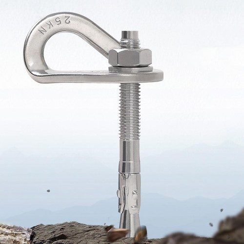Rock climbing bolt hanger - climbing,