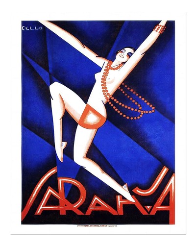 Art deco dance - poster,