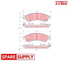BRAKE PAD SET, DISC BRAKE FOR