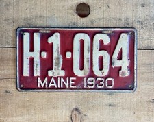 Vintage 1930 Maine Hire Car /