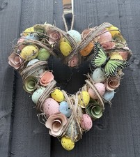 Beautiful Spring Heart Wreath