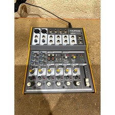 Tapco Mix100 Analog Mixer Black Ultra Compact 10 Channel Fader-Type Control