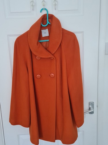 Women orange coat size - size, 14