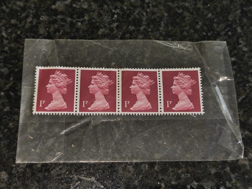 Arnold machin stamp crimson - 1p,