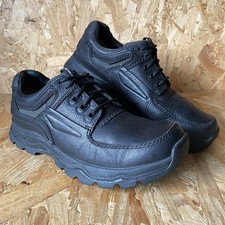 Clarks Active Air Ranger Raid Black Leather Casual Shoes - Mens UK 7 G