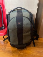 Lowepro Flipside 400 AW Camera Backpack Black/Green Good Condition