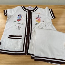 Vintage Cream embroidered