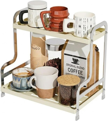 Tier metal coffee station - 2-tier,