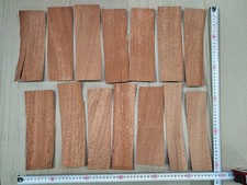 14 Pcs Mahogany Veneer Offcuts