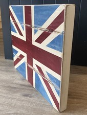Union Jack Wall Art Shiplap Panelled Picture - GB UK ?? Flag 20”x16”x2”