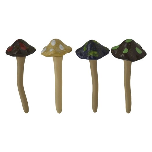 Resin mushroom decorations - resin,