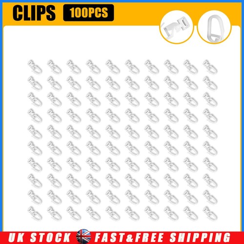 100x 34mm curtains hooks - 100x,
