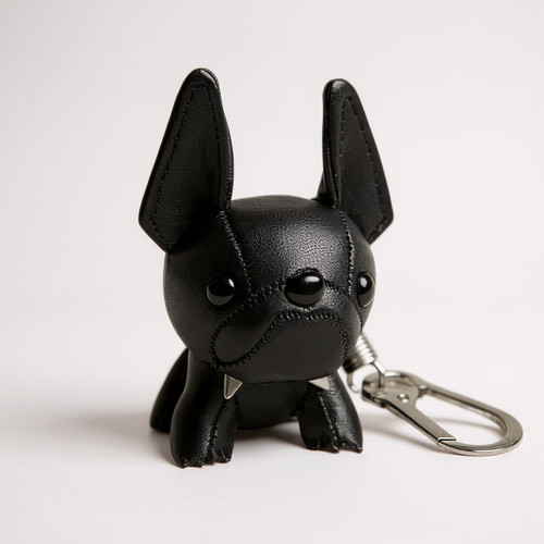 Leather french bulldog - leather,