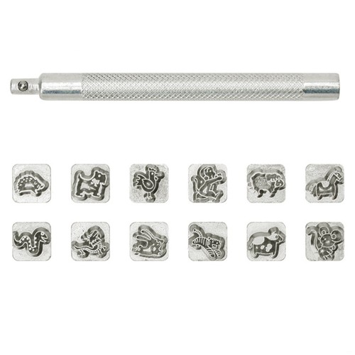 Pcs leather stamps set - leather,
