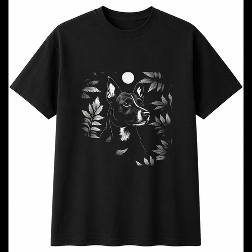 Botanical patterdale terrier - botanical,