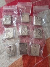 9 x Scrap Silver Bars Poured