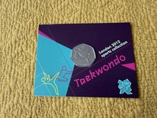 London 2012 Olympic Games TAEKWONDO 50p In Original Card & Uncirculated