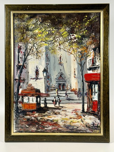 Vintage signed original - original, oil