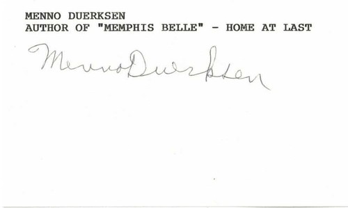 Menno duerksen signed - menno,