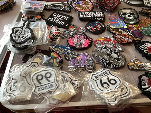 Sew iron badges - /,