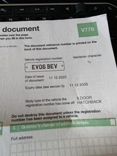 BEV NUMBER PLATE EV CHERISHED