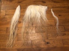 Blonde Horse Hair on Hide Mane & Tail Large Set.