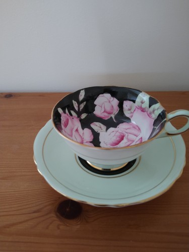 Paragon black rose cup and - cup,
