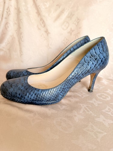 Bennett blue leather shoes - bennett,