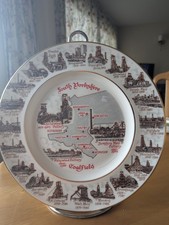 South Yorkshire Coalfield Collierys Edwardian Fine Bone Chine Plate