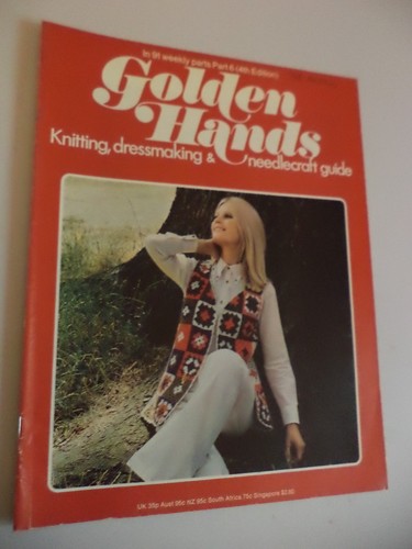 Old vintage 1970s golden hands - old,
