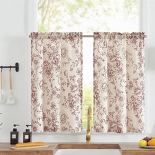 Topick linen blend floral cafe - linen,
