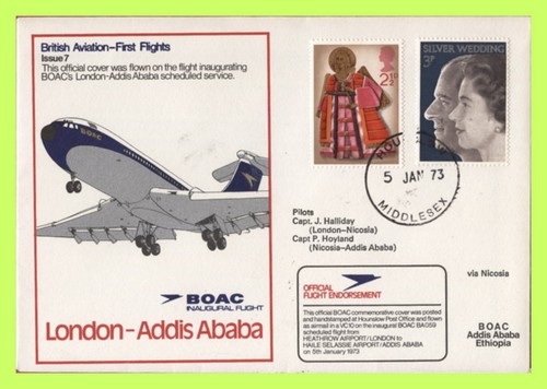 1973 boac flight cover - 1973,