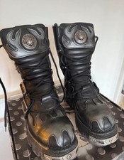 New Rock Reactor Flame Boots