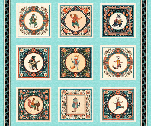 Jug band jamboree fabric - band,