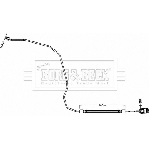 Brake hose for bora - for, 1j2