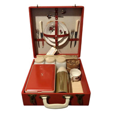 Made by SIRRAM in Hard Case Picnic Tea Set Vintage Made in United Kingdom