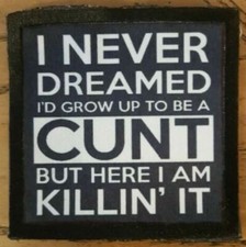 NO LIVES MATTER CNUTS JESUS FUNNY RUDE BIKER CUSTOM SEW / IRON ON PATCH