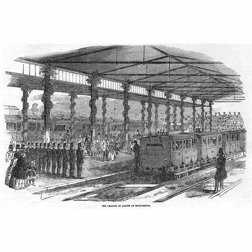Royal train changing - train, at