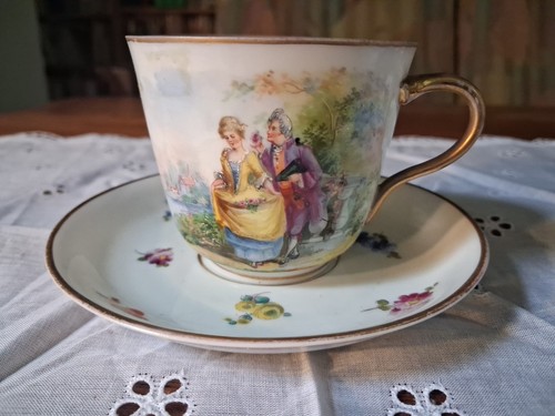 Rare meissen mocha cup and - rare,