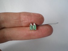 Zambian Emerald stud earrings