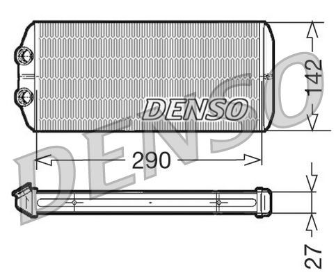 Denso heater matrix core - heater,