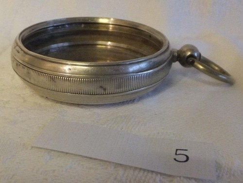Antique silver pocket watch - silver,