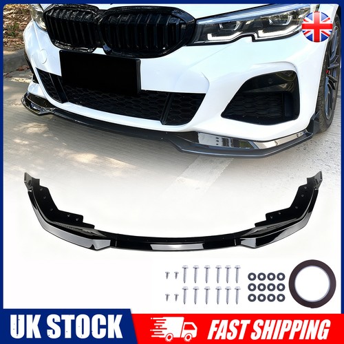 Black front bumper splitter - front,