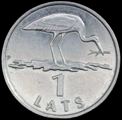 Latvia lats 2001 stork cuni - lats,