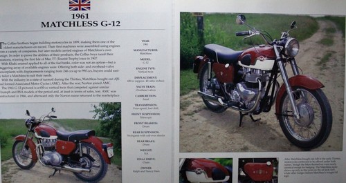 Matchless motorcycle bike - matchless,