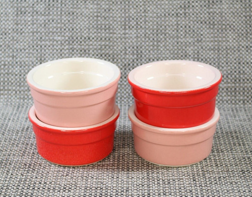 Cermer red pink ramekins - cermer,