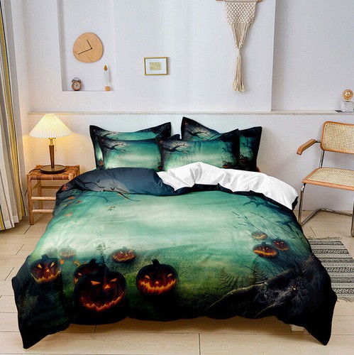 Halloween pumpkin bedding - halloween,