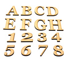 Wooden Alphabet Letters - Large Small Georgia Bold 3cm-40cm MDF Craft Wood Words