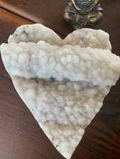 HUGE White Amethyst Heart 5