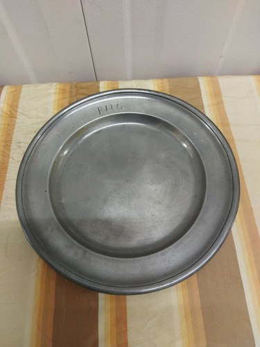Antique round pewter - antique,